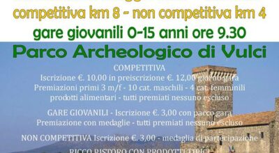 Domenica 31 maggio al via la 10° Maratona Archeologica di Vulci