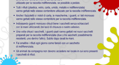 Emergenza Covid-19: Come raccogliere e gettare i rifiuti domestici