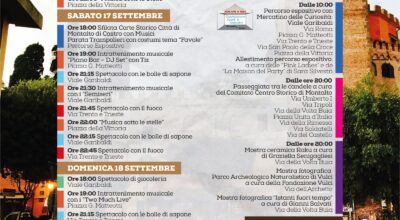 Montalto tra le Mura, dal 16 al 18 settembre gli eventi nel centro storico