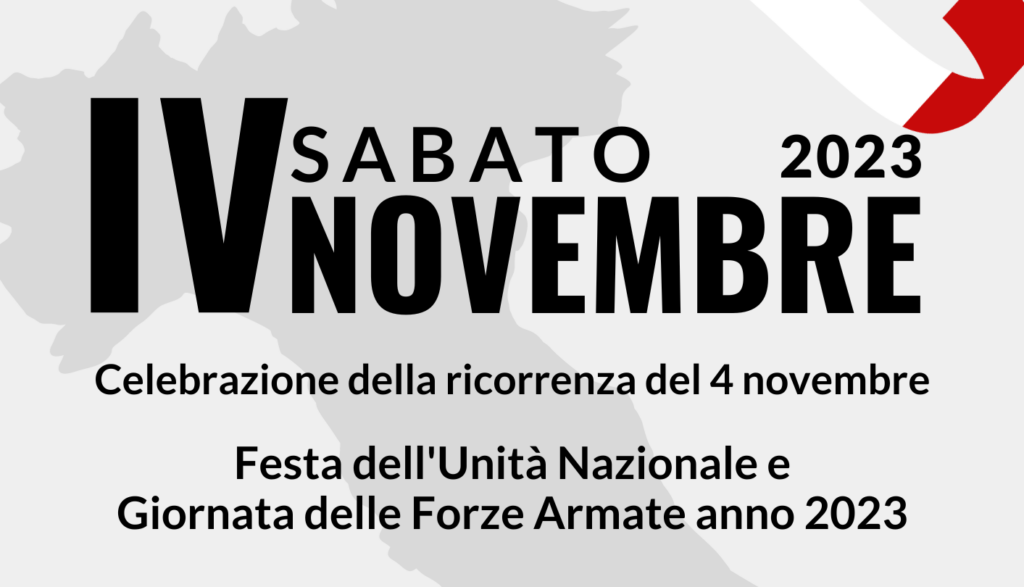 Montalto celebra il 4 novembre la giornata dell’Unità d’Italia e la festa delle Forze Armate